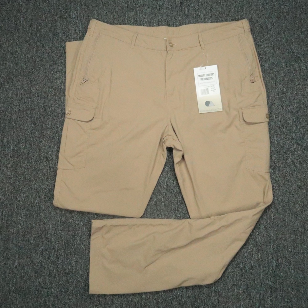 Clothing Arts Pants Womens 18 Khaki Tan Cargo Travel Hiking Outdoor
